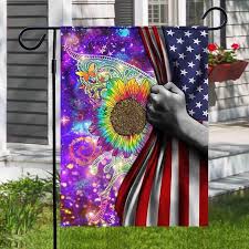 4th Of July American Flag Sunflower