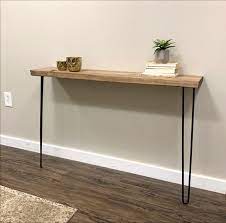 Narrow Console Table With 28 Hairpin