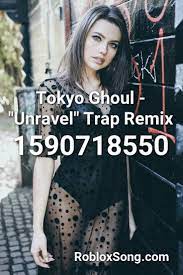 Most popular unravel roblox id. Tokyo Ghoul Unravel Trap Remix Roblox Id Roblox Music Codes Songs Savage Lyrics Baby Shark Song