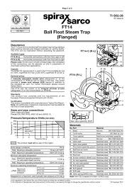 ft14 ball float steam trap d
