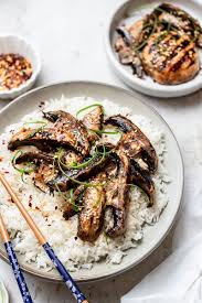 Put all the ingredients into a food processor or jug and blitz with a stick blender until smooth. Portobello Mushroom Steaks In Hoisin Sauce Chang S Authentic Asian Cooking Est 1968