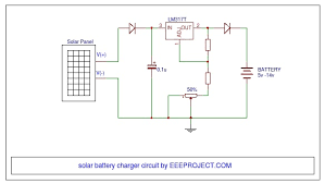 Simple solar tracker circuit diagram. Solar Battery Charger Circuit With Voltage Regulator