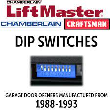chamberlain dip switch garage door