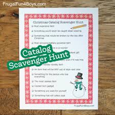 christmas catalog scavenger hunt