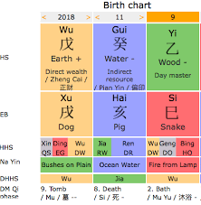 11 09 2018 Natal Birth Chart Brief Reading Fengshui Bazi