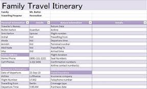 30 Itinerary Templates Travel Vacation Trip Flight