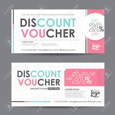 Discount Voucher Template With Colorful Pattern Cute Gift Voucher