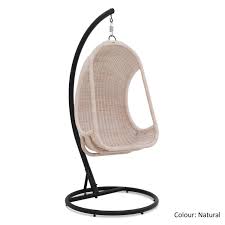 loris rattan swing chair with cushion