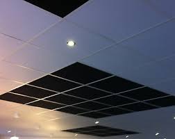 white sandtone flat suspended ceiling