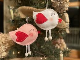 diy felt bird ornament the crafty