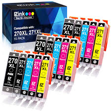 Ez Ink Tm Compatible Ink Cartridge Replacement For Canon Pgi 270xl Cli 271xl Pgi 270 Xl Cli 271 Xl To Use With Pixma Ts5020 Ts6020 3 Large Black 3