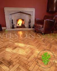 reclaimed barrow oak parquet