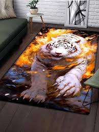 1pc tiger printed carpet home