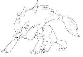 Be ready for some coloring enjoyable with complimentary printable coloring pages. Zoroark Lineart By Icaro382 Pokemon Coloring Pages Pokemon Coloring Coloring Pages