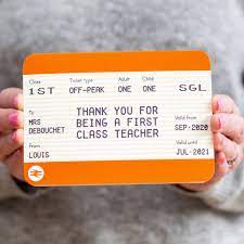personalised train ticket card for
