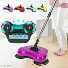hand push sweeper 360 degree built in
