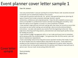 Event Planner Cover Letter Event Planner Cover Letter Cute Event