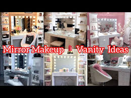 35 makeup vanity and mirror setup