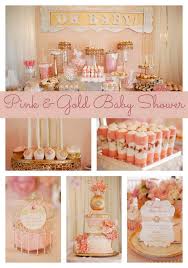 140 pink and gold baby shower ideas