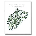 Buy the best printed golf course Woodland Golf Club, Massachusetts ...