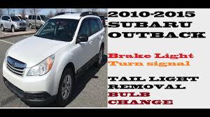 How To Replace Change Tail Light Bulbs 2010 2015 Subaru Outback