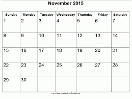 Printable November 2015 Calendar New Calendar Collection 2019