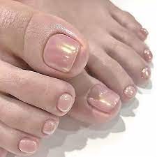 fake toe nails glitter sequins acrylic
