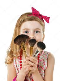 makeup brush stock photo