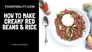 creamy red beans and rice recipe with