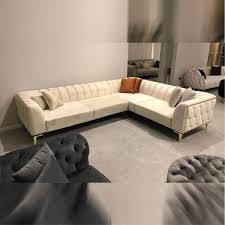 stylish l shape sofa off white