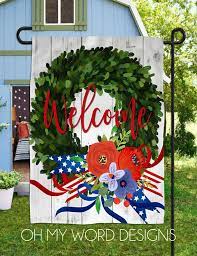 Personalized Garden Flag Welcome Flag