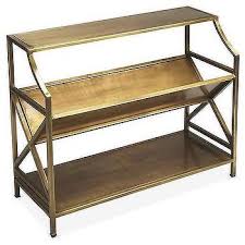 Addison Brass Staggered Low Bookcase