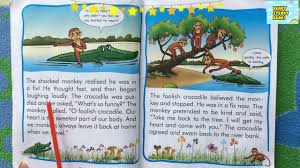 the clever monkey and the crocodile a