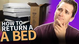 how to return a bed in a box mattress