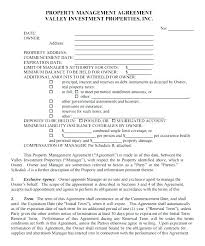 Management Agreement Form Cute Business Contract Templates