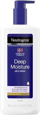 neutrogena deep moisture creamy oil