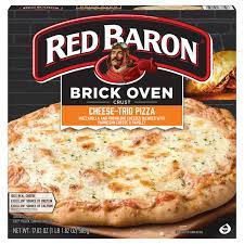 red baron pizza cheese trio brick
