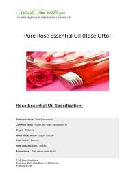 pure rose essential oil rose otto