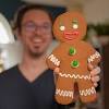 Small gingerbread man template printable. 1