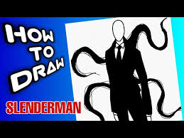 how to draw slenderman slenderman