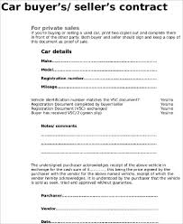 Car Sale Contract Sample 10 Examples In Word Pdf