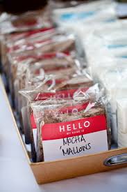 Great Labeling Idea Hello My Name Is Chocolate Topped