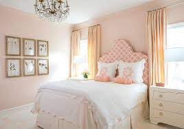 Peach Bedroom Walls Design Ideas