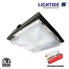 Emergency Backup Led Canopy Lights 40w Lightide