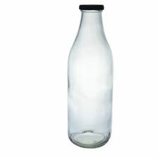 Transpa 1 Litre Glass Bottle For