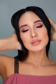 premium photo makeup in pink shades