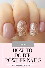 how to do dip powder nails paisley