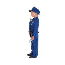 Silver police badge *truncheon sold separately* Morph Kids Cop Costume Childs Policeman Uniform Police Officer Fancy Dress Up For Boys And Girls Medium Age 7 9