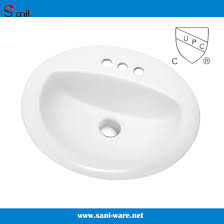 wash sanitary wares ceramic oval drop