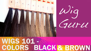 Wigs 101 Colors Blacks Browns